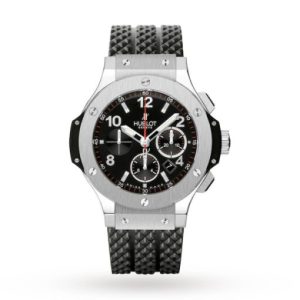 Replica Hublot Big Bang Men Automatic Black Rubber Watch 301.SX.130.RX