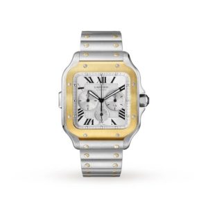 Replica Cartier Santos de Cartier Men Automatic Silver Stainless Steel Watch W2SA0008