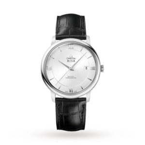 Replica Omega De Ville Men Automatic Silver Leather Watch O42413402002001