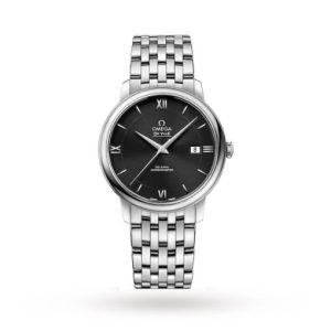 Replica Omega De Ville Men Automatic Black Stainless Steel Watch O42410402001001
