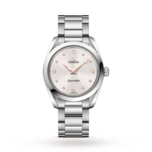 Replica Omega Seamaster Aqua Terra Women Quartz Silver Stainless Steel Watch O22010286054001