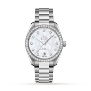 Replica Omega Seamaster Aqua Terra Women Automatic White Stainless Steel Watch O22015382055001