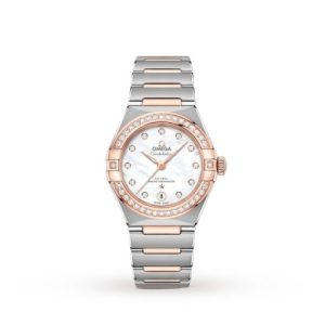 Replica Omega Constellation Women Automatic Mother of Pearl Stainless Steel Watch O13125292055001