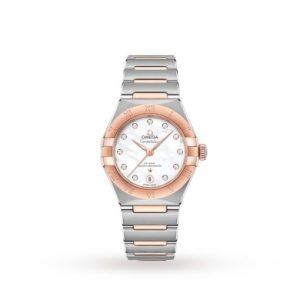 Replica Omega Constellation Women Automatic Mother of Pearl Stainless Steel Watch O13120292055001