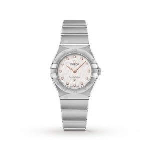 Replica Omega Constellation Women Quartz Silver Stainless Steel Watch O13110256052001