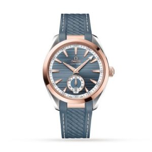 Replica Omega Seamaster Aqua Terra Men Automatic Blue Rubber Watch O22022412103001