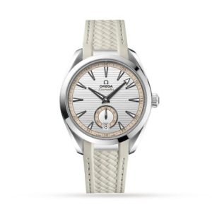Replica Omega Seamaster Aqua Terra Men Automatic Silver Rubber Watch O22012412102005