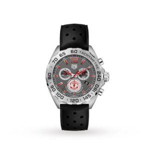 Replica TAG Heuer Formula 1 Men Quartz Silver Rubber Watch CAZ101M.FT8024