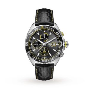 Replica TAG Heuer Formula 1 Men Automatic Grey Leather Watch CAZ201B.FC6487