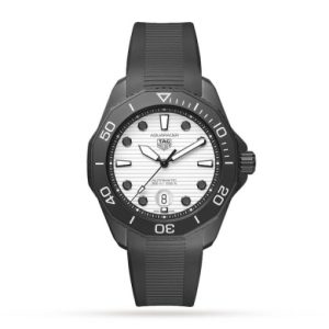 Replica TAG Heuer Aquaracer Men Automatic White Rubber Watch WBP201D.FT6197