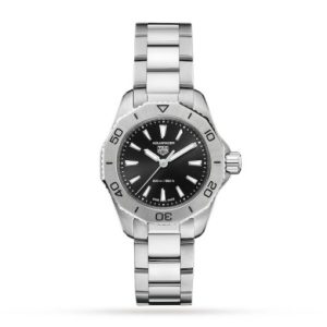 Replica TAG Heuer Aquaracer Women Quartz Black Stainless Steel Watch WBP1410.BA0622