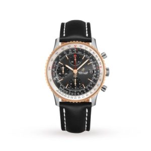 Replica Breitling Navitimer Men Automatic Black Leather Watch U13324211B1X1