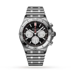 Replica Breitling Chronomat Men Automatic Black Stainless Steel Watch AB0134101B1A1