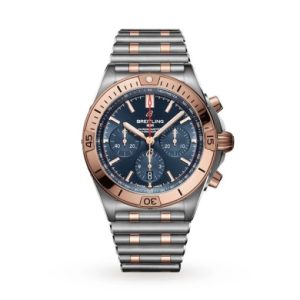 Replica Breitling Chronomat Men Automatic Blue Bicoloured Watch UB0134101C1U1