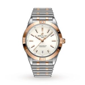 Replica Breitling Chronomat Women Automatic Silver Stainless Steel & 18ct Rose Gold Watch U10380101A1U1