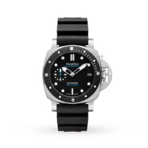 Replica Panerai Submersible Men Automatic Black Rubber Watch PAM00683