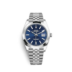 Replica Rolex Datejust 126300 41mm Bright blue (Jubilee)