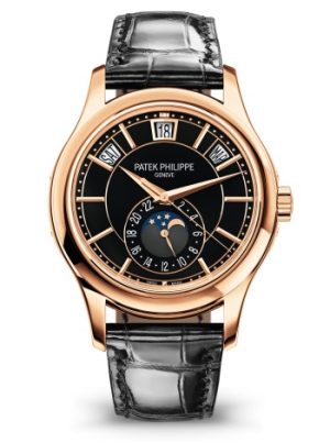 Replica Patek Philippe Complications Automatic Black Dial Watch 5205R-010
