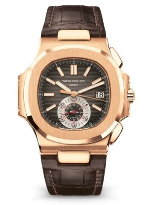 Replica Patek Philippe Nautilus Chronograph Date Rose Gold 5980R-001