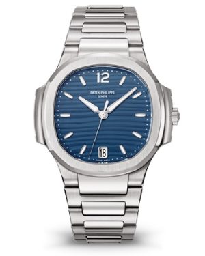 Replica Patek Philippe Ladies Nautilus Blue Dial Stainless Steel 7118/1A-001