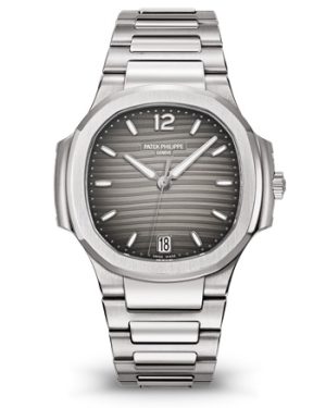 Replica Patek Philippe Ladies Nautilus Gray Dial Stainless Steel 7118/1A-011